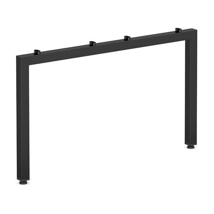 48" METAL U LEG - BLACK NO BRACKET