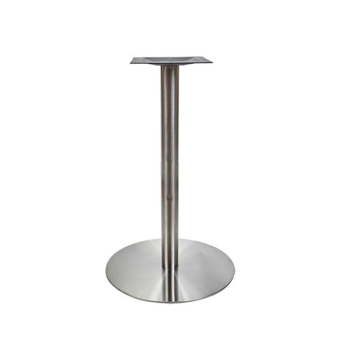 Brushed Metal Round Base w/ 41" Post