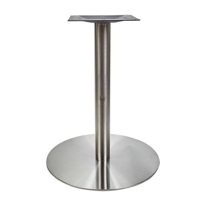 Brushed Metal Round Base w/ 29" Post