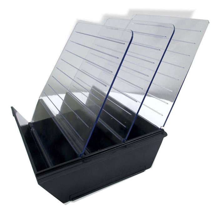 File folder holder Black Plastic