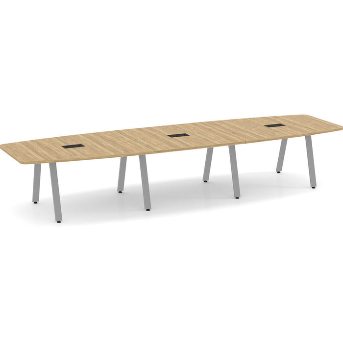 Sig. 16' Boatshape Conf. Table Silver Base APN