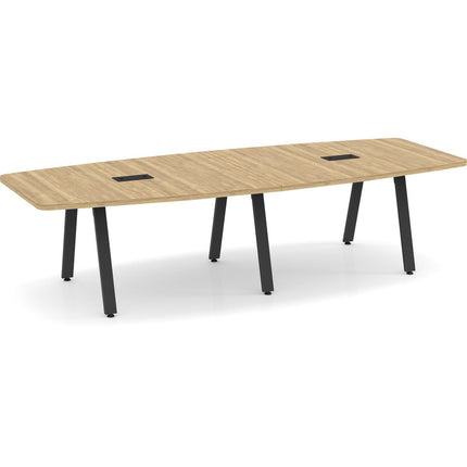 Sig. 10' Boatshape Conf. Table Black Base APN