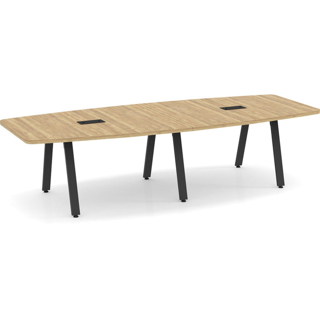 Sig. 10' Boatshape Conf. Table Black Base APN