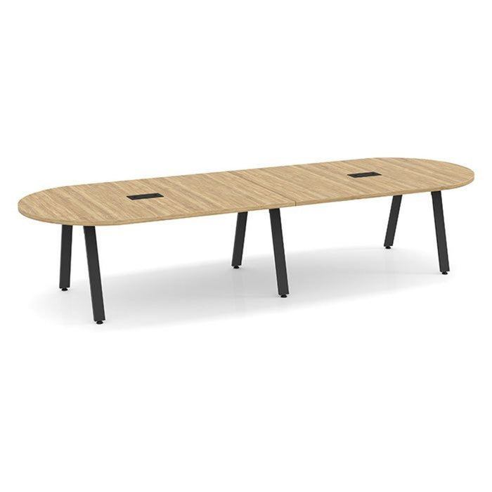 Signature 12' Racetrack Conf. Table Black Base APN
