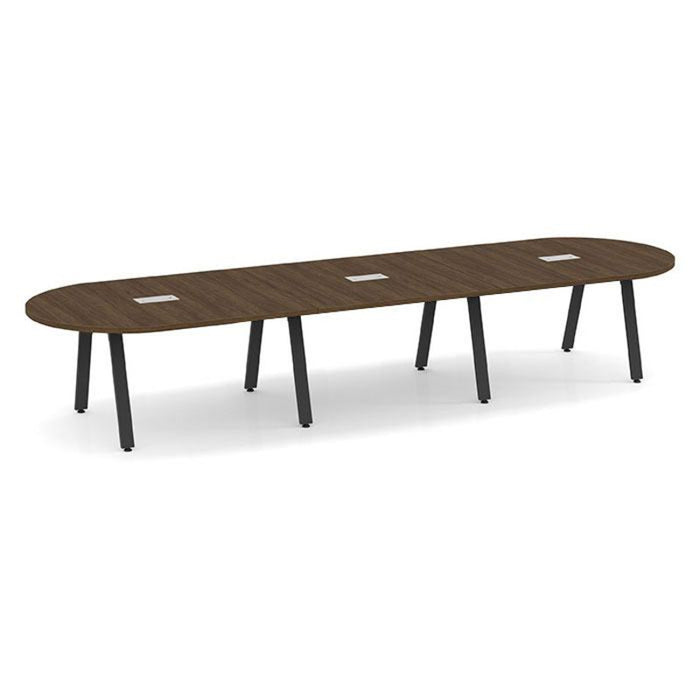 Signature 14' Racetrack Conf. Table Black Base MWN
