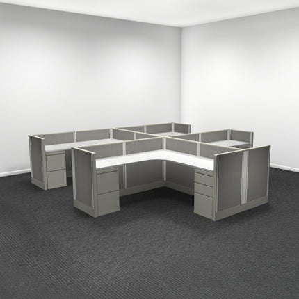 4 Person | 6'x6' | Non-Power Workstations