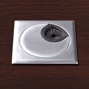 SQUARE GROMMET - SILVER METAL