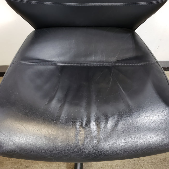 KEILHAUER  USED Conference Chair Olive Brown Leather - Office Furniture  Outlet - Used Office Furniture