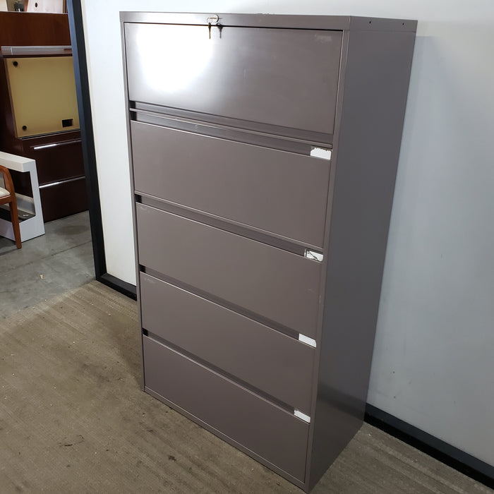 Steelcase 36" 5 Drawer Lateral File Cabinet