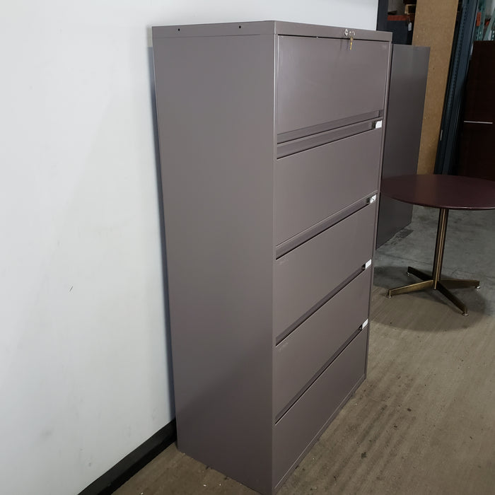 Steelcase 36" 5 Drawer Lateral File Cabinet