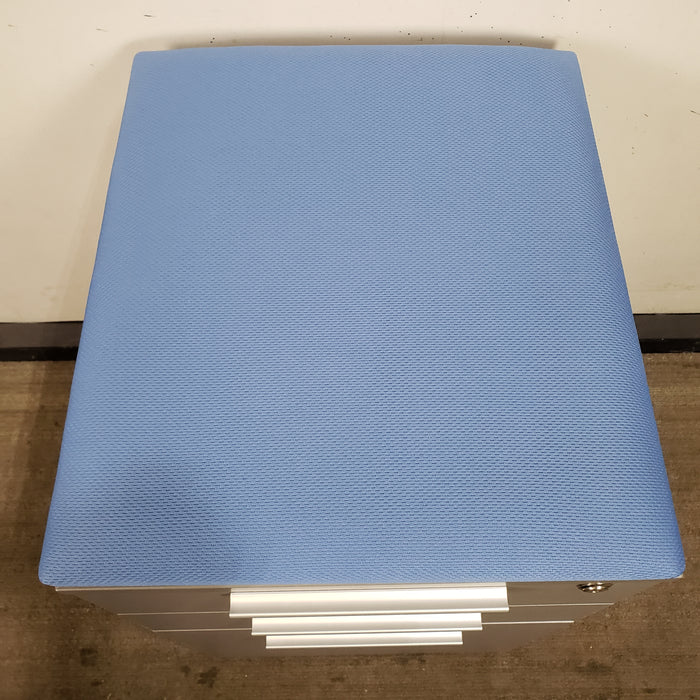 Rolling 3 Drawer Pedestal File Cabinet
