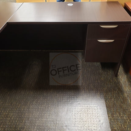 L-Shape Desk With File Cabinet - NEW!