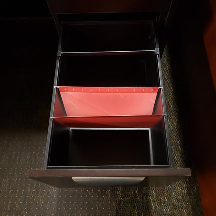 L-Shape Desk With File Cabinet - NEW!