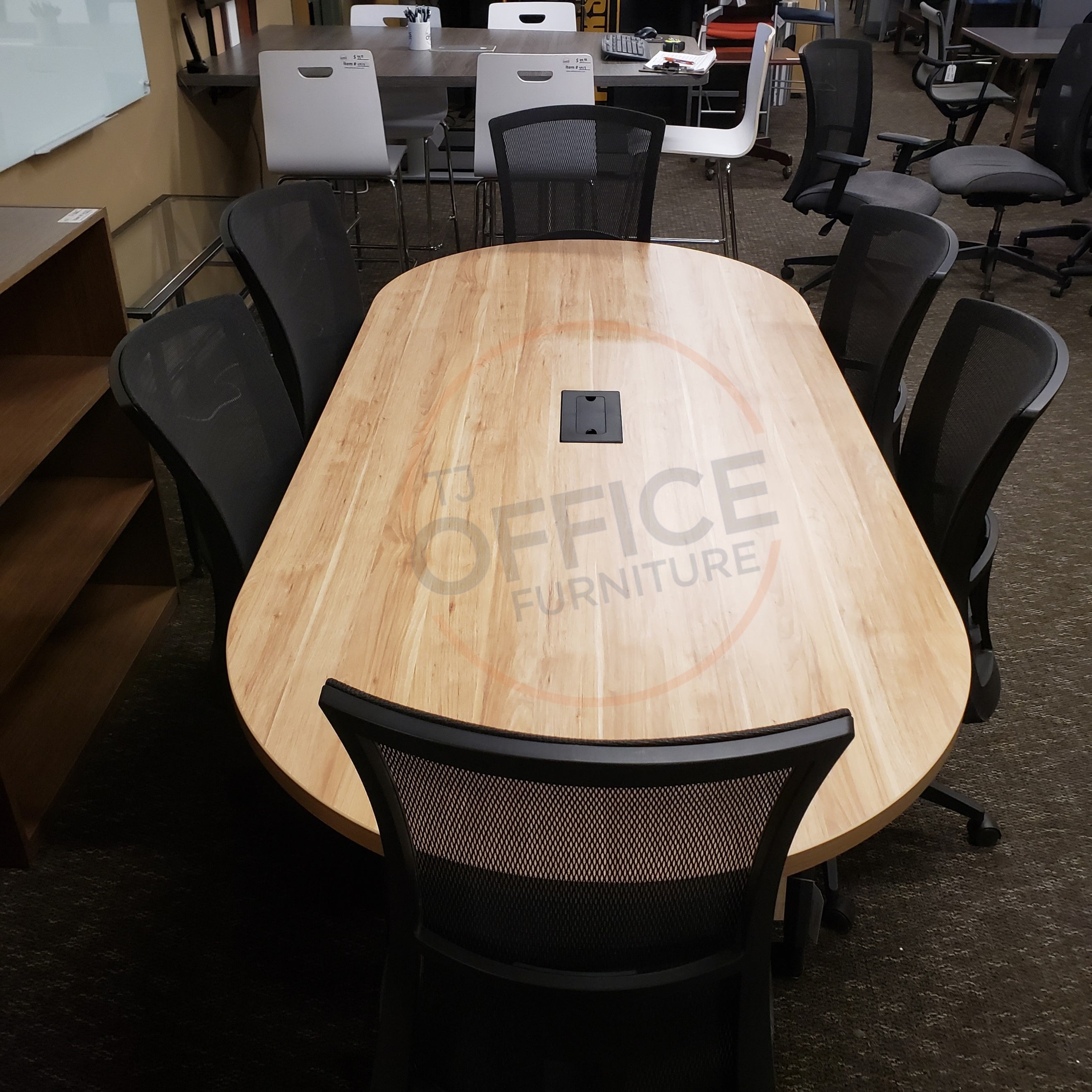 8' Racetrack Conference Room Table Used office furniture in Mpls, MN