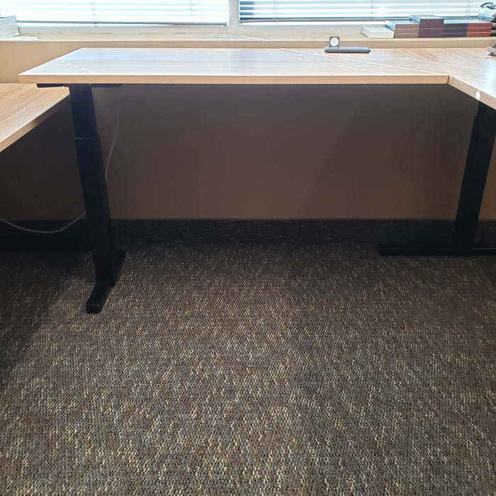 U-Shape Desk with L Shape Sit Stand Desk - NEW!
