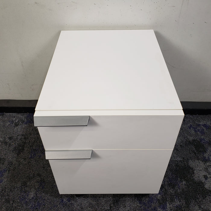 2 Drawer Rolling Pedestal File Cabinet